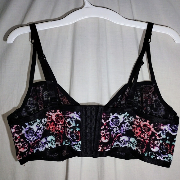 Skull & Roses Mesh Bra NWOT fr Torrid NEW - Picture 6 of 11